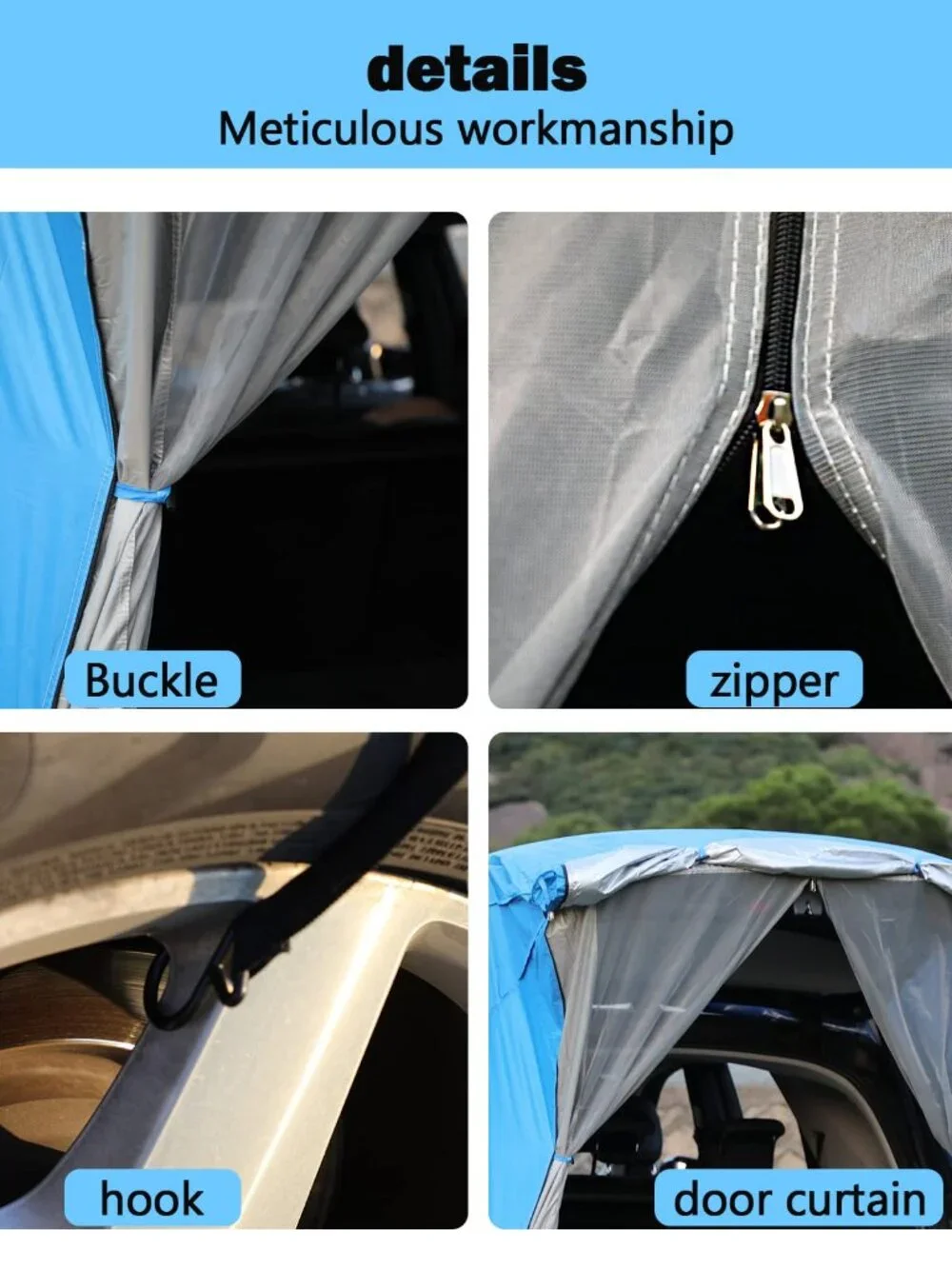 Waterproof SUV Tailgate Tent - Large Portable Shelter(1 Pack)